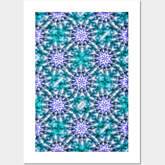 Snowflake kaleidoscope pattern Wall Art by avrilharris